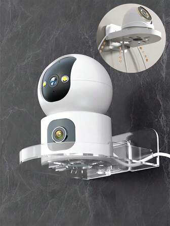 1pc 壁掛けカメラブラケット、監視トレイ、多機能ホームウォールシェルフ