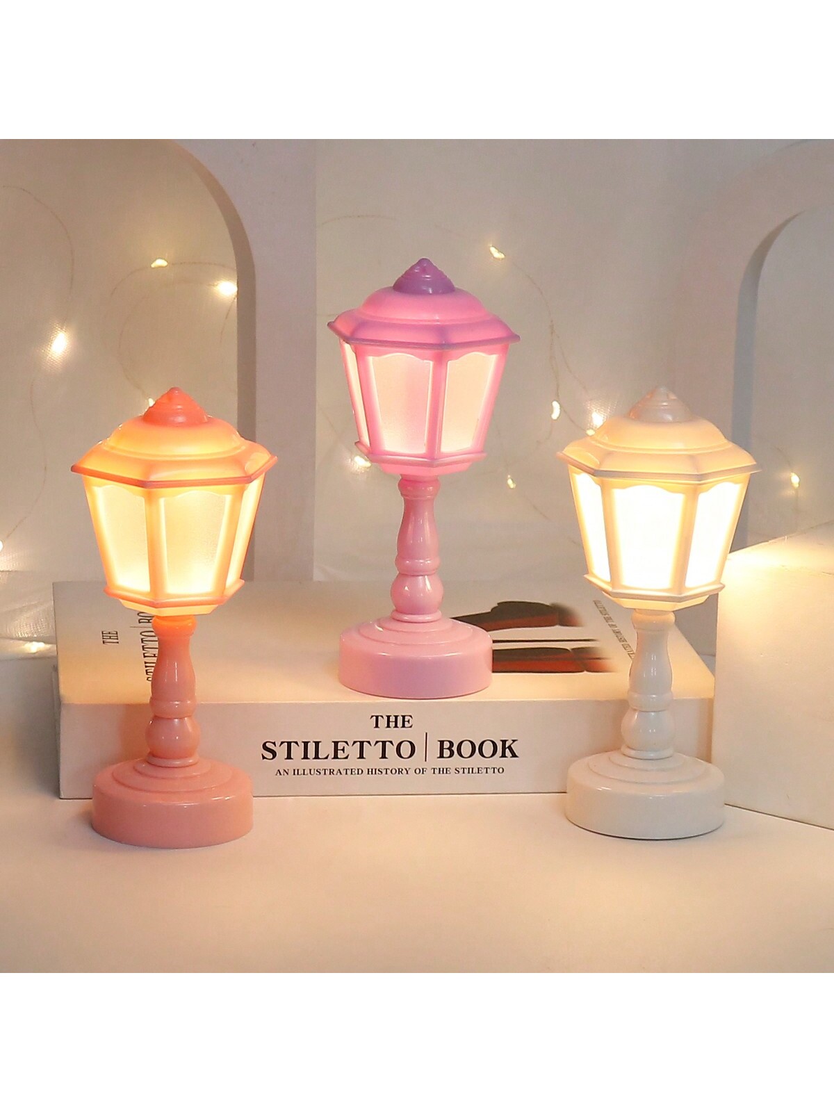 شمعة إلكترونية LED ديكورية بسيطة، مصباح مكتب صغير،...