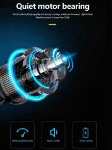 Rasuradora Maquina Para Afeitar Eléctrica Recargable Para Cabello Barba Bigote - JHJB - Ver 4