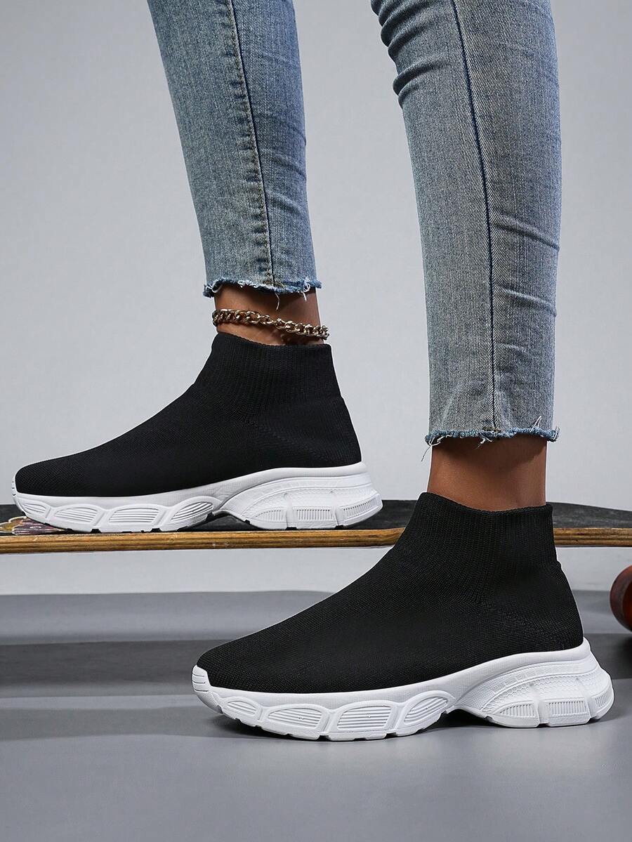 Giày thể thao cổ thấp ngoài trời thoải mái và chống trơn trượt cho nữ cho mùa xuân và mùa thu - màu đen - Xem 1