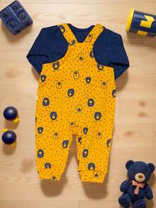 Baby Boys Jumpsuits - 芥末黃 - 查看 2