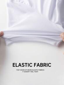 男士健身运动服，休闲跑步运动 T 恤短袖上衣，超薄