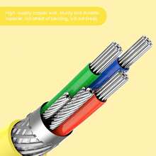 C01-Yellow Flexible Durable TPU Material Aluminum Case Cable - Yellow - View 4