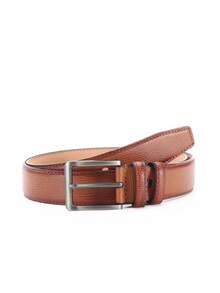 1pc Men's Camel-colored Alloy Tpu Buckle Belt, Simple And Versatile For Daily Use - Camel - View 6