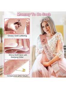 媽咪待產腰帶,適用於嬰兒派對用品和性別揭秘派對