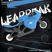 1pc Men's Blue Cool Plastic Creative Motorcycle Cartoon Keychain - Blue - View 2