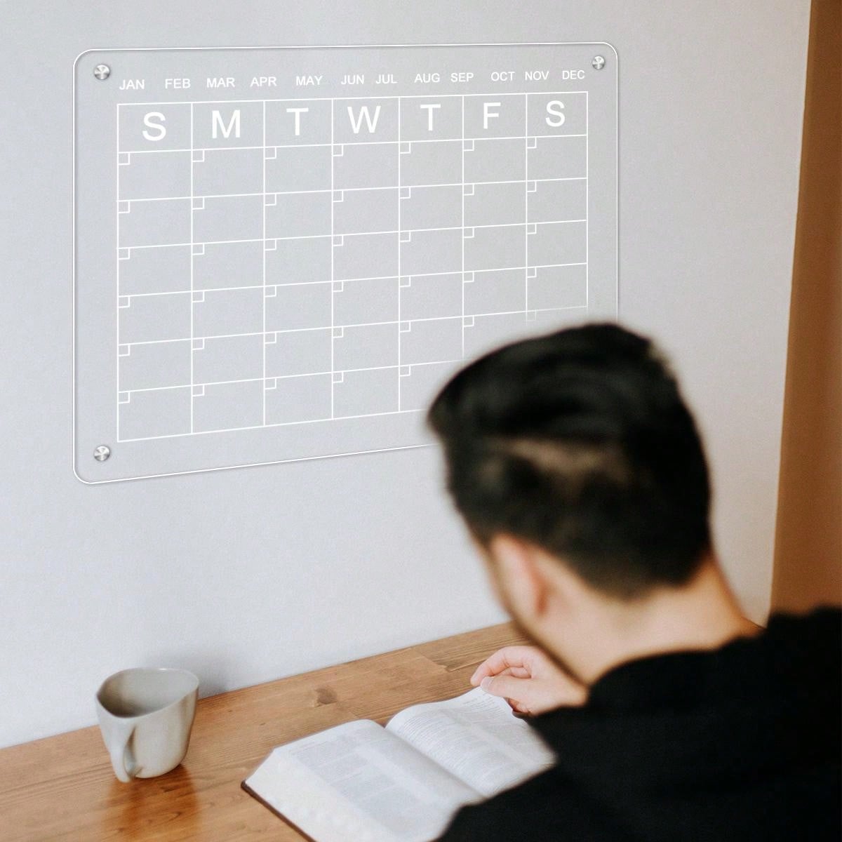 10pcs set acrylic weekly planning board includes 8 whiteboard markers