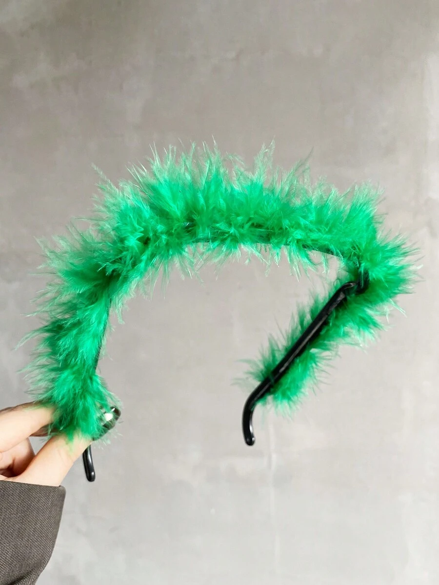 1入組聖誕節毛絨眼鏡髮箍,適合秋冬日常穿搭和聖誕節佩戴