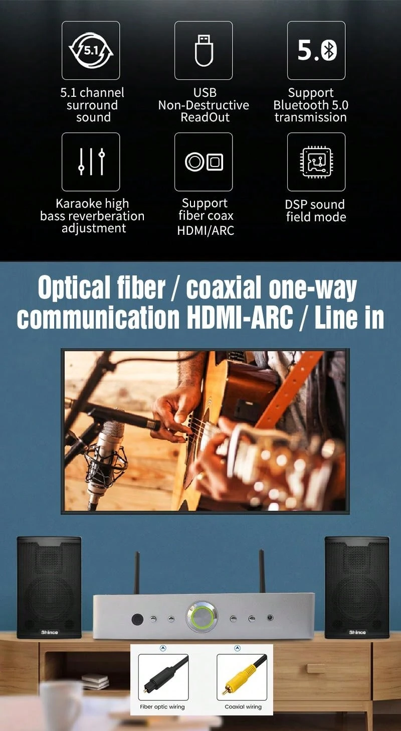 WA80 110V 60W*2 ESS9023 HiFi Stereo Class D Digital MultiRoom