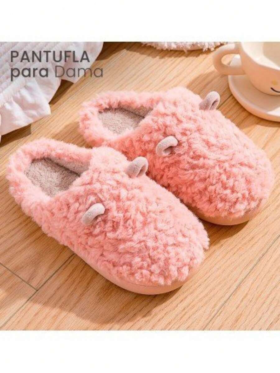 Pantuflas de mujer - Rosa coral - Ver 1