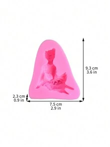 1pc Ballet Girl Silicone Mold - Multicolor - View 2
