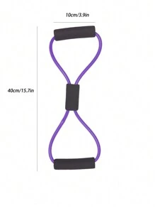 1pc Multi-function Yoga Stretching Strap - Purple - View 4