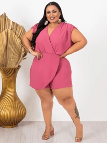 Plus Size Jumpsuits - Màu hồng nhạt - Xem 1