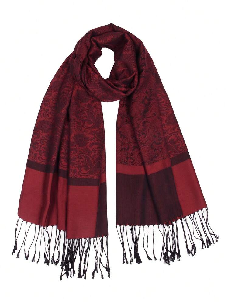 Pashmina Scarf in Seta Donna, Stampa Paisley e ... - Alibaba