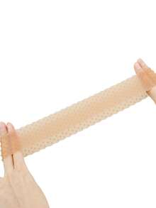 4cái Silicone Tóc giả Nắm chặt Ban nhạc Silicone trong suốt Tóc giả Dây buộc tóc Chống mồ hôi Liền mạch Không Trượt Tóc giả Dây buộc tóc Với Co giãn Nylon Mũ tóc giả Đối với Tóc giả Và Thể thao Yoga ( Trắng Và Ánh sáng Nâu , Da Màu sắc ) - Màu be - Xem 6