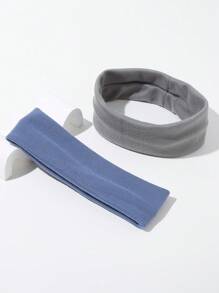 4pcs Simple Wide Solid Color Headband For Sports Casual, Gym Hair Band Turban Headband Sweatband, Hairband Fall Winter Hair Accessories For Women For Vacation Outfits Woman Elegant Scarf Women Bandana Soft Headwrap - Multicolor - View 4