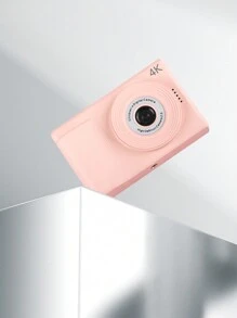 Cámara Digital De Pantalla Grande De 2.4 Pulgadas, Píxeles Efectivos, Factor De Zoom Digital De 40 Millones, Cámara Doble Frontal Y Trasera De 8x, Autofocus, Grabación De Video, Cámara Pequeña Retro De Bolsillo Hd, Cámara De Entrada - Rosa - Ver 2