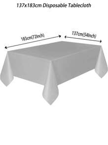 137x183cm Disposable Solid Color Tablecloth Birthday Party Wedding Christmas Table Cover Wipe Covers Rectangle Desk Cloth Decor,Christmas