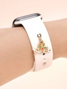 1 Dây đeo đồng hồ bằng kim loại hình ngày Giáng sinh, trang trí móng tay, tương thích với dây đech, phụ kiện tương thích với dây đeo Galaxy Watch Series - Nhiều màu - Xem 1