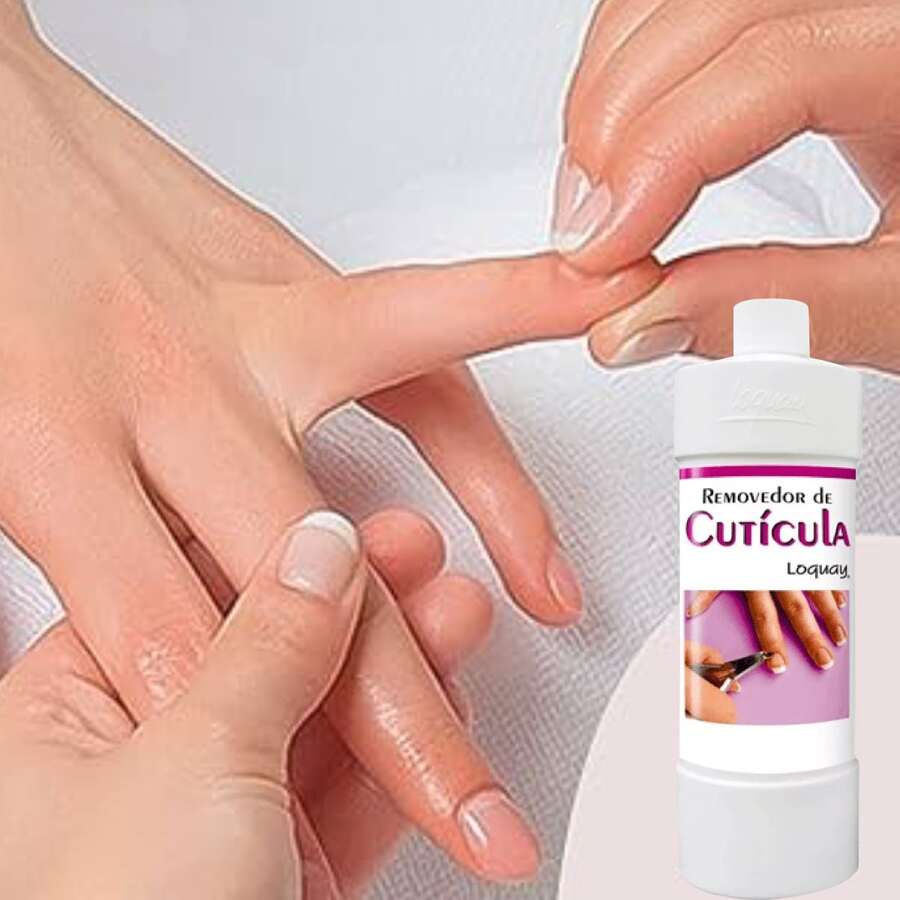 Removedor Ablandador De Cutícula Manicura Loquay 1 Litro - Blanco - Ver 1