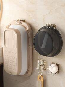 1pc Bathroom/kitchen/bathroom Multi-functional Sink Hook Without Drilling - champagne gold - View 9