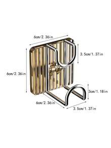 1pc Bathroom/kitchen/bathroom Multi-functional Sink Hook Without Drilling - champagne gold - View 2