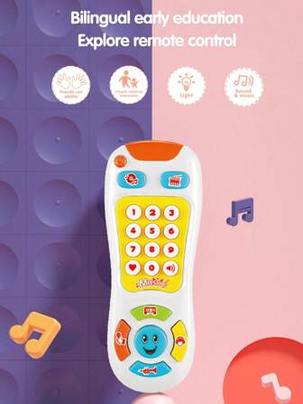 Baby Phone Sound Toy Set, Teething Gel Phone Shaped Chew Toy, Relief Gum Infant Teether, Suitable As Newborn Birthday Gift Teething Toys