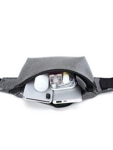Tinyat Fanny Pack dành cho Nữ Túi đeo chéo trong suốt Màu đen Túi thắt lưng chống nước PVC trong suốt chống nước - màu đen - Xem 5