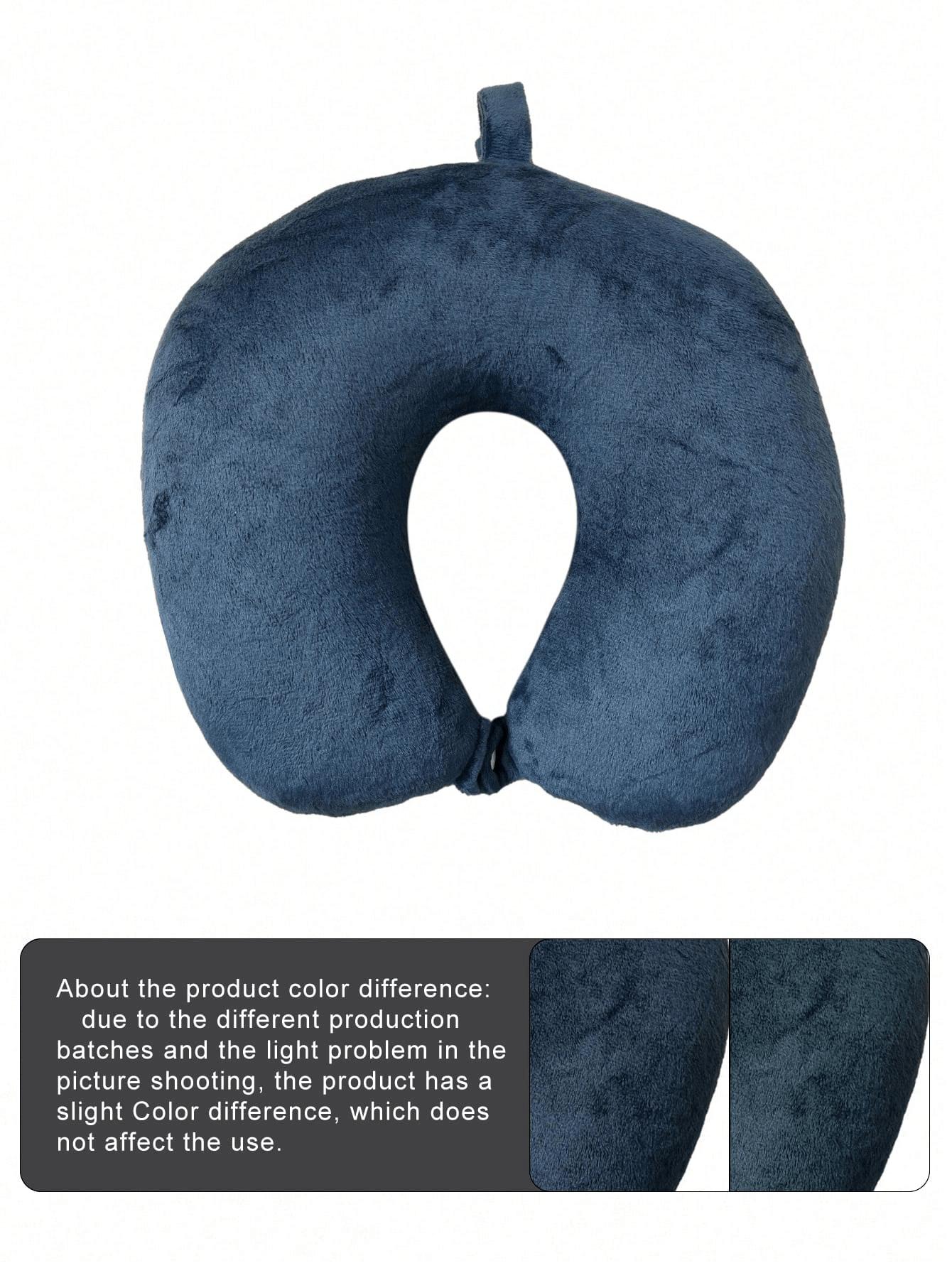 Navy Blue Neck Pillow With Buttons And Cover SHEIN USA