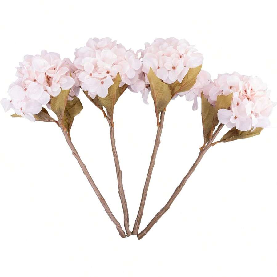 1入組人工花卉絲綢繡球花束假植物,適用於秋季婚禮花瓶家庭餐廳臥室裝飾,節慶生日派對配件,室外花園裝飾