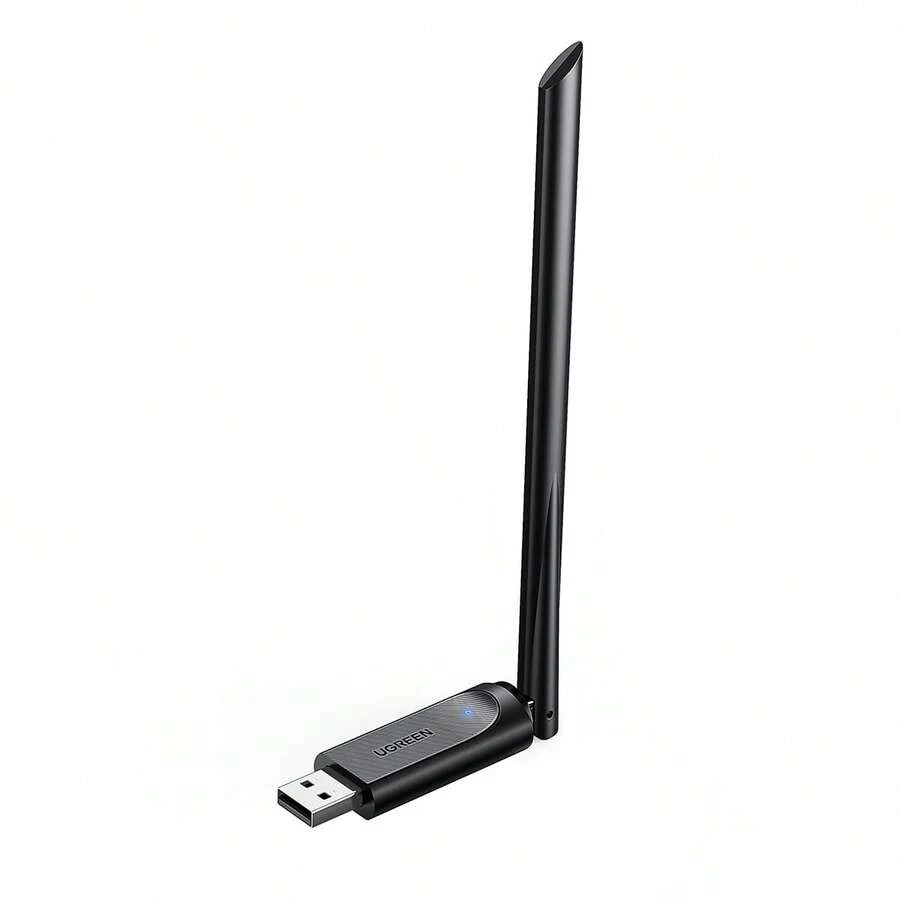 Antena Wifi Usb 6dbi Pc 433mbps Dual Band 2.4ghz 5ghz Alto Poder High Gain - Negro - Ver 1