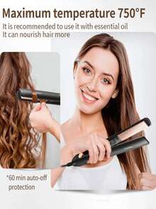 Plancha para rizar el cabello, Clip recto, hebilla interior, flequillo - Multicolor - Ver 3