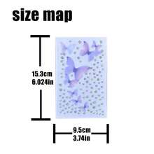Sy-face Painting - Purple Butterfly + Ab Color Rhinestones -108pcs - Multicolor - View 3