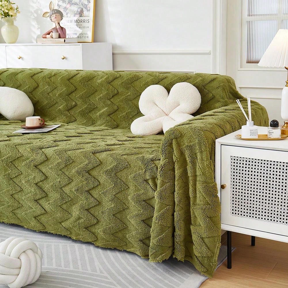 Water Ripples Apple Green Sofa Cover SHEIN USA
