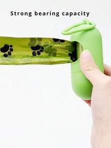 1pc Random Color Pet Dog Portable Pooper Scooper Pill Capsule Waste Bag Dispenser Box For Outdoor Walks - Multicolor - View 4