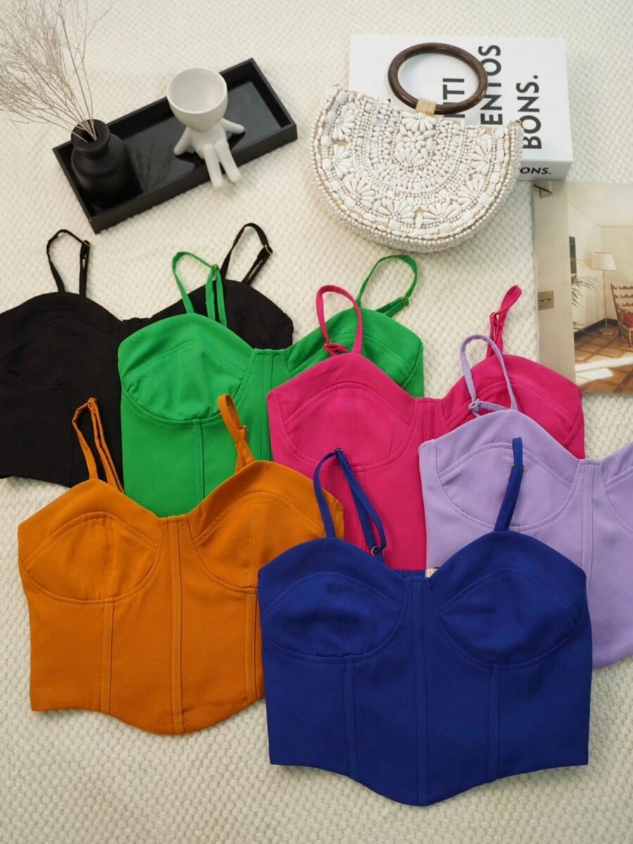 Women Tank Tops & Camis - Màu be - Xem 1