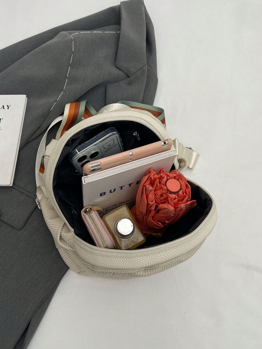 Korean Style Casual Minimalist Design Cute Sling Backpack SHEIN USA