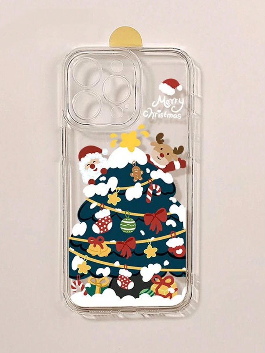 聖誕節主題手機殼 - P14 Pro Max 3D卡通P13卡通，P12防跌Xr卡通78ges2，Xs P15可與Samsung A03s，A03core，A04，A12，A13，A14，A21s，A22，A23，A24，A32，A33，A34，A5，A51，A52，A53，A54，A71，A72，A73，S20fe，S21，S22，以及可以兼容小米和紅米系列 - 紅米9，紅米9a，紅米10a，紅米10c，紅米Note9，紅米Note10，紅米Note11，紅米Note12，紅米12，紅米12c - 彩色 - 查看 1