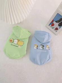 寵物狗/貓冬季羊毛衣,溫暖防掉毛 - 綠色 - 查看 6