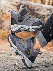 男童戶外防水雪靴