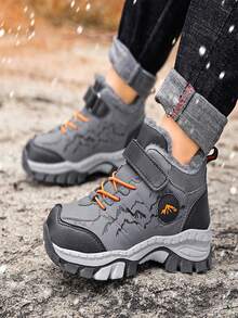 男童戶外防水雪靴