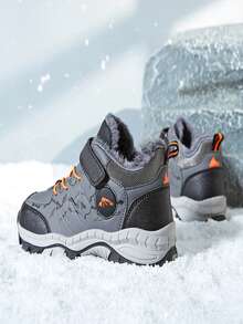 男童戶外防水雪靴