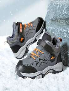 男童戶外防水雪靴