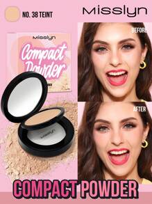 MISSLYN Lightweight Oil-Control Setting Powder, Matte Flawless Long-Lasting Powder, Skin-Focused High Coverage Foundation Powder, Oil-Control Flawless Full Coverage Lightweight Powder Compact, Soft Matte Finish, Creates A Smoother Makeup Look - 38 - View 2