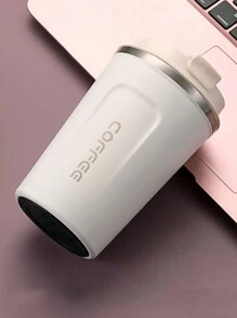 X Jess 1 件真空双层不锈钢咖啡杯车载水壶 返校 - 白色 - 查看 6