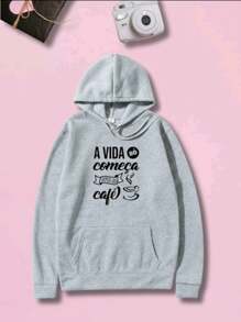 Women Sweatshirts - 灰色 - 查看 1