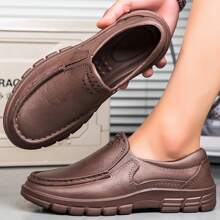 Men's Chef Shoes Non-Slip Waterproof Work Shoes Kitchen Clogs Brown - Brown - View 4