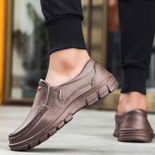 Men's Chef Shoes Non-Slip Waterproof Work Shoes Kitchen Clogs Brown - Brown - View 5