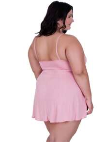 Plus Size Nightgowns & Sleepshirts - 淺粉色 - 查看 2