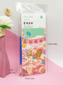 件卡通水彩印刷著色書，有 20 種不同的設計，便攜式塗鴉素描本，帶有水彩筆/填充顏色的水彩繪畫書 - 彩色 - 查看 3
